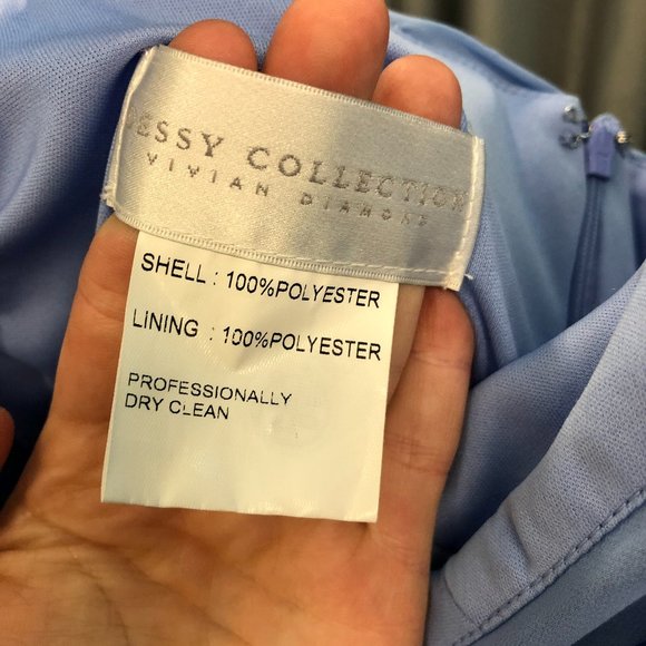 Dessy 1-Shoulder Grecian Bridesmaid Chiffon Dress - Picture 5 of 11